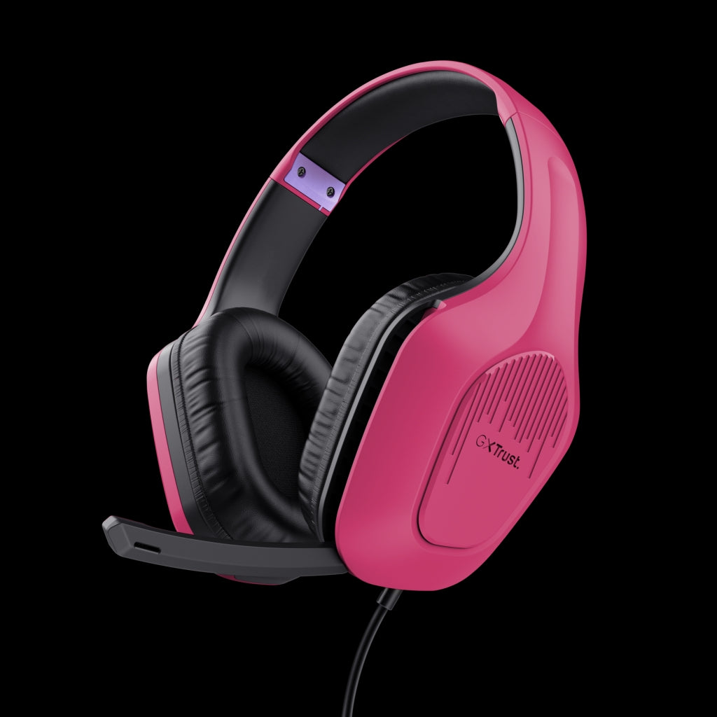 Trust Gaming GXT 415P Zirox Cuffie gaming leggere Rosa