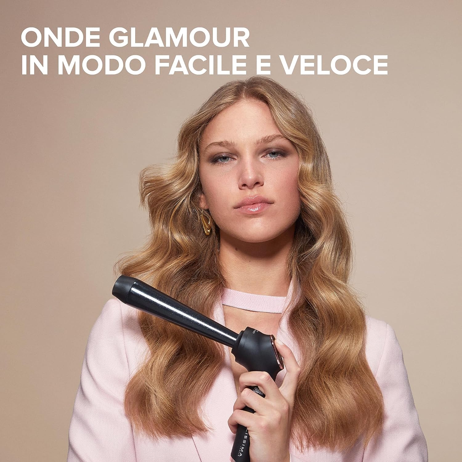 Imetec 11856 Ferro Arricciacapelli 5temp. Bellissima Glam Waves