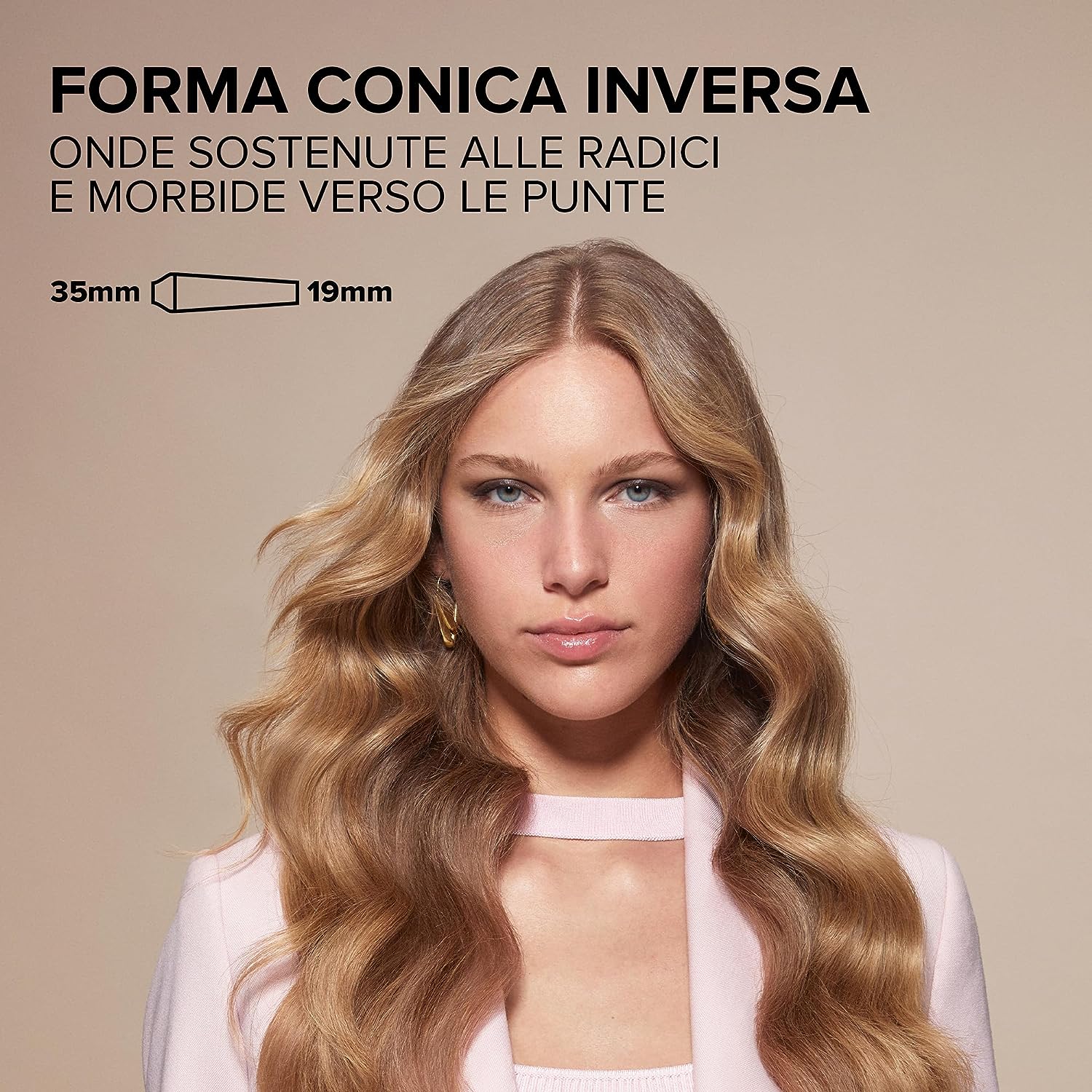 Imetec 11856 Ferro Arricciacapelli 5temp. Bellissima Glam Waves
