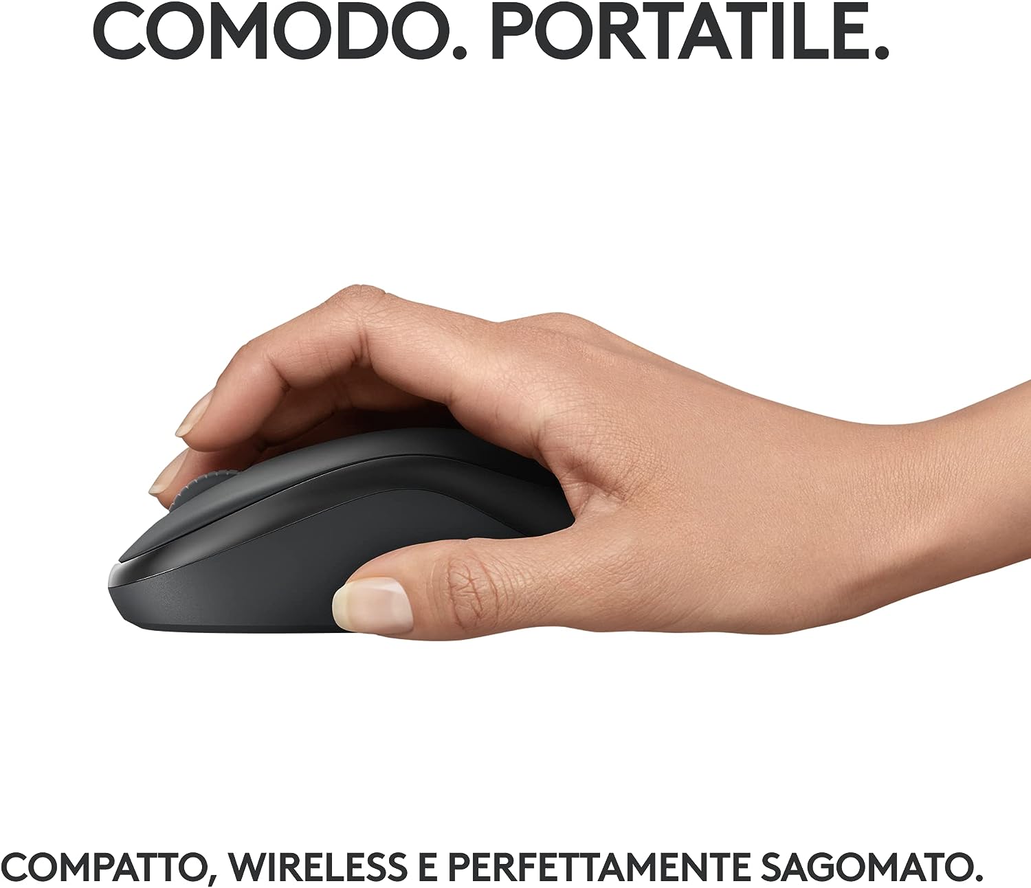 Logitech 910007119 Mouse Wireless Silenzioso M240 Graphite