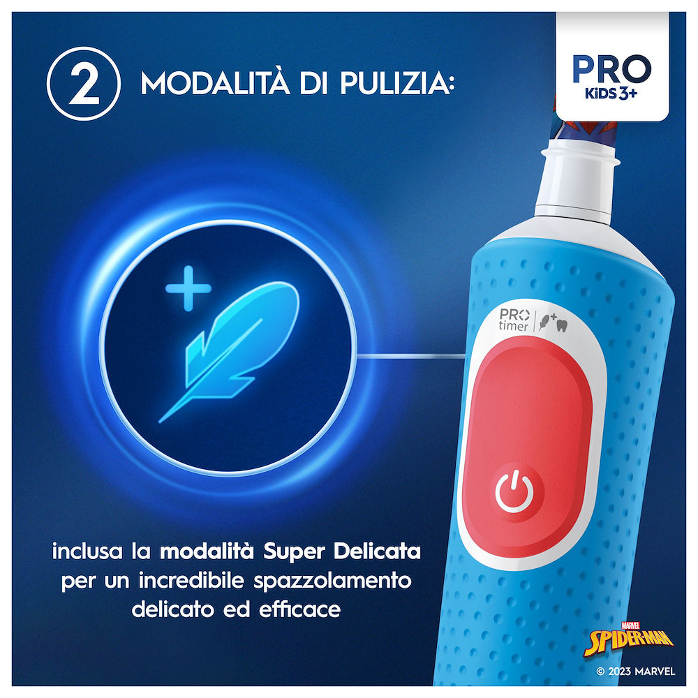 Oral-b VITALITYPROSPIDERMAN Spazz.elett.2d C/2 Testine Kids Spider-man
