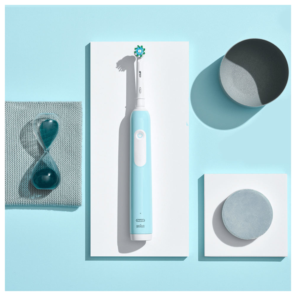 Oral-b PRO1TURQUOISE Spazz.elett.3d C/2 Testine Turquoise