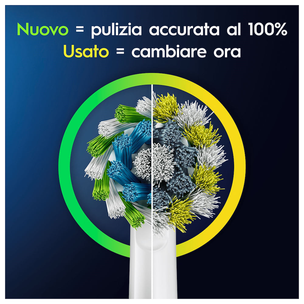 Oral-b PRO1TURQUOISE Spazz.elett.3d C/2 Testine Turquoise