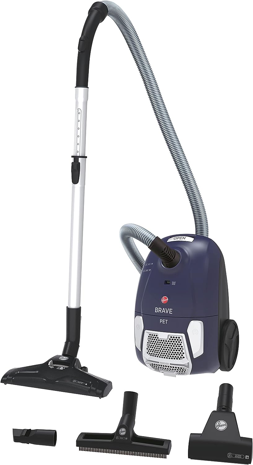 Hoover BV60PET Aspir. C/sacco 700w 2.3lt +access. Brave Pet Blue