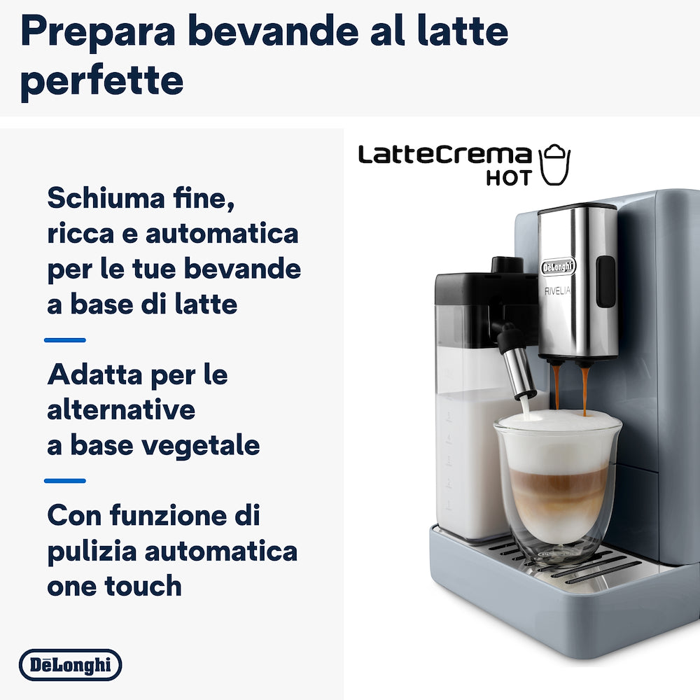 De Longhi EXAM44055G M.caffe' Automat.1450w Tft 1.4l Rivelia Milk Grey