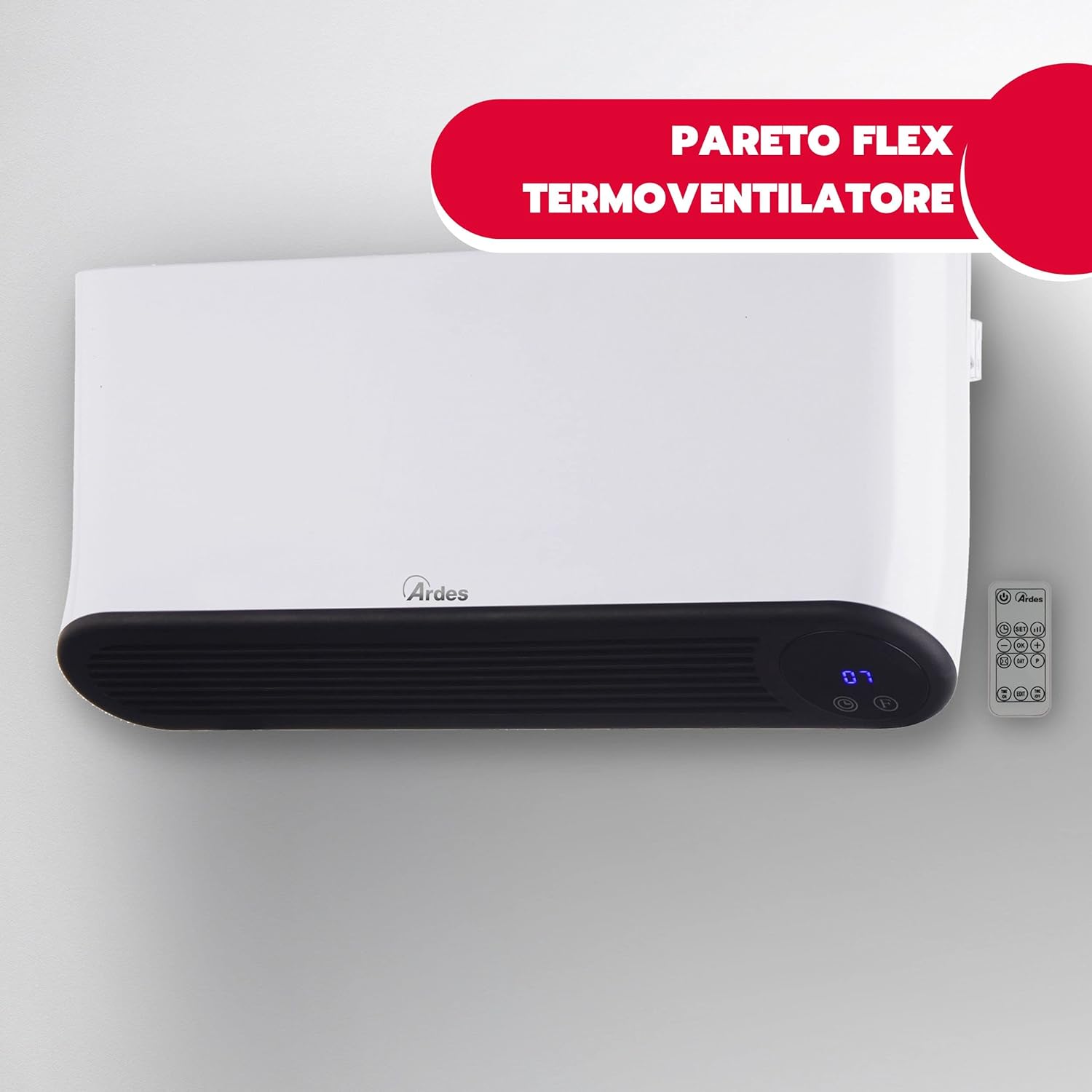 Ardes Termoconvettore ceramico murale Pareto Flex