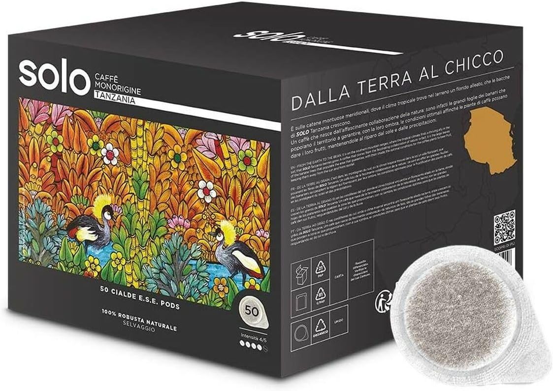 Solo BTA00050 Cialde Caffe Ese Monorigine Tanzania 50pz