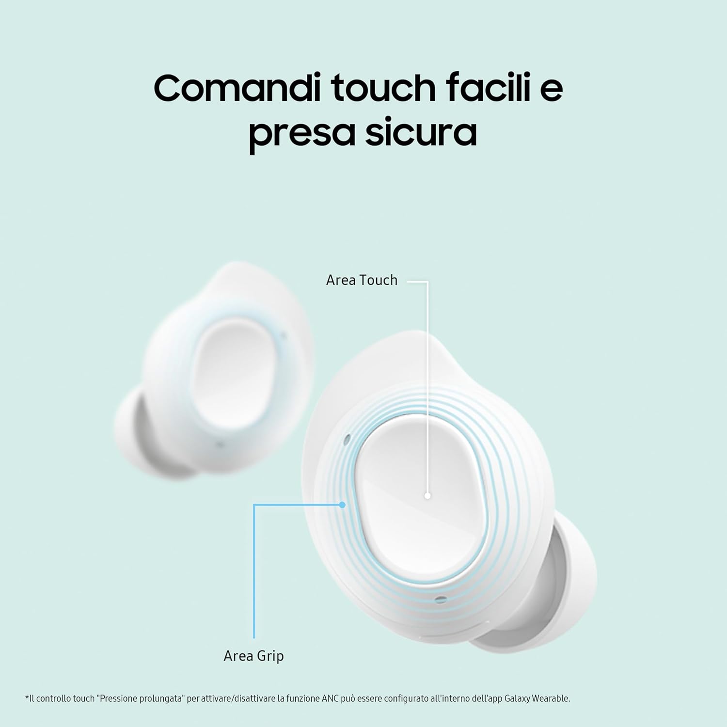Samsung Auricolare Bluetooth Galaxy Buds Fe Graphite