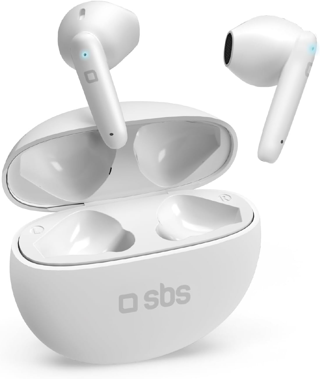 Sbs TEEARPURDTWSBTW Auricolari Tws Pure Drops Bt Bianco