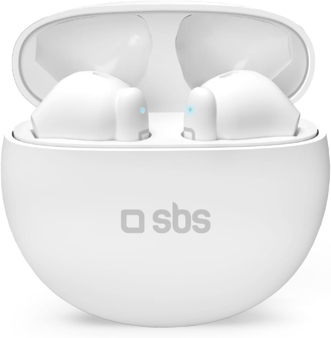 Sbs TEEARPURDTWSBTW Auricolari Tws Pure Drops Bt Bianco