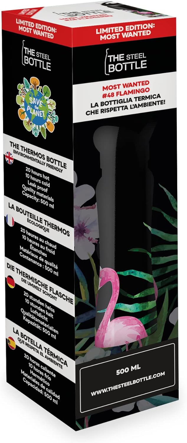 The Steel Bottle Most Wanted #48 Flamingo Bottiglia Termica 500ml