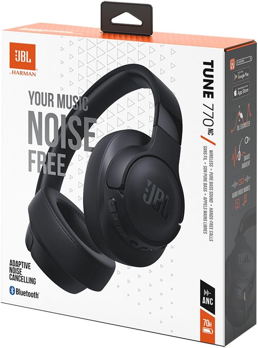 Jbl JBLT770NCBLK Cuffia Wireless Bt Tune 770nc Nero
