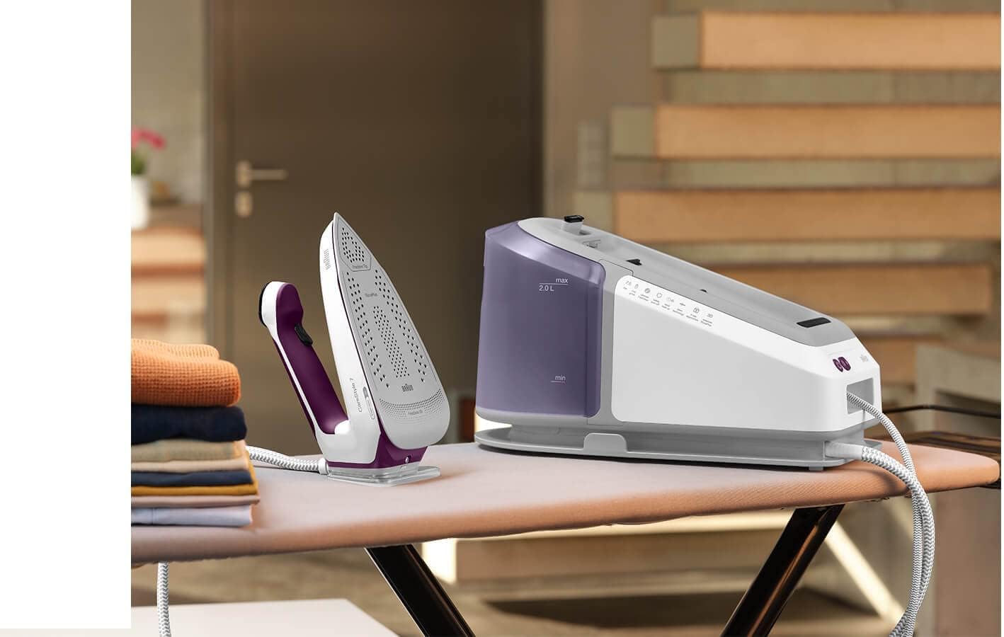 Braun IS7266VI Ferro Car.cont. 2400w 2lt Piast.freeglide 3d Viola