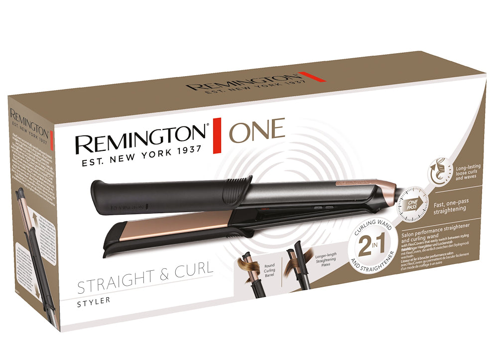 Remington S6077 Piastra Capelli One Straight & Curl Styler