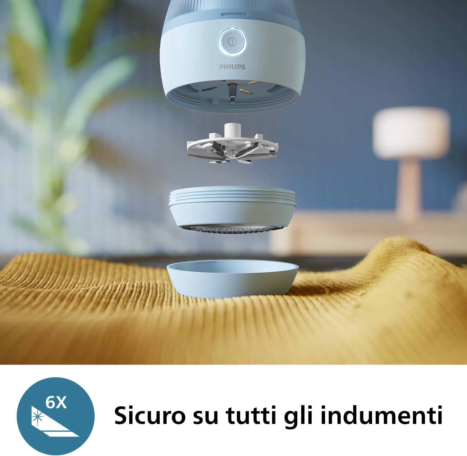 Philips GCA2100 Leva Pelucchi 6lame Aut.90min Ric.usb