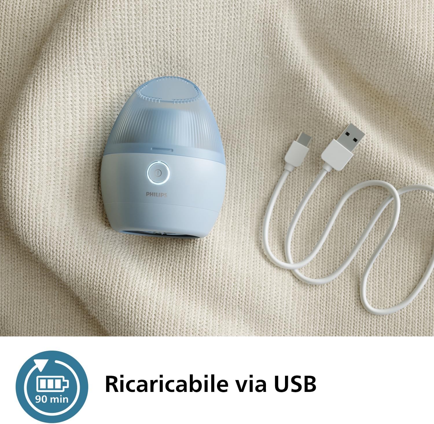 Philips GCA2100 Leva Pelucchi 6lame Aut.90min Ric.usb