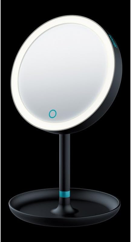 Beurer BS45LTDED2023 Specchio 17cm C/luce Doppio Ingrand.5x Nero/ciano