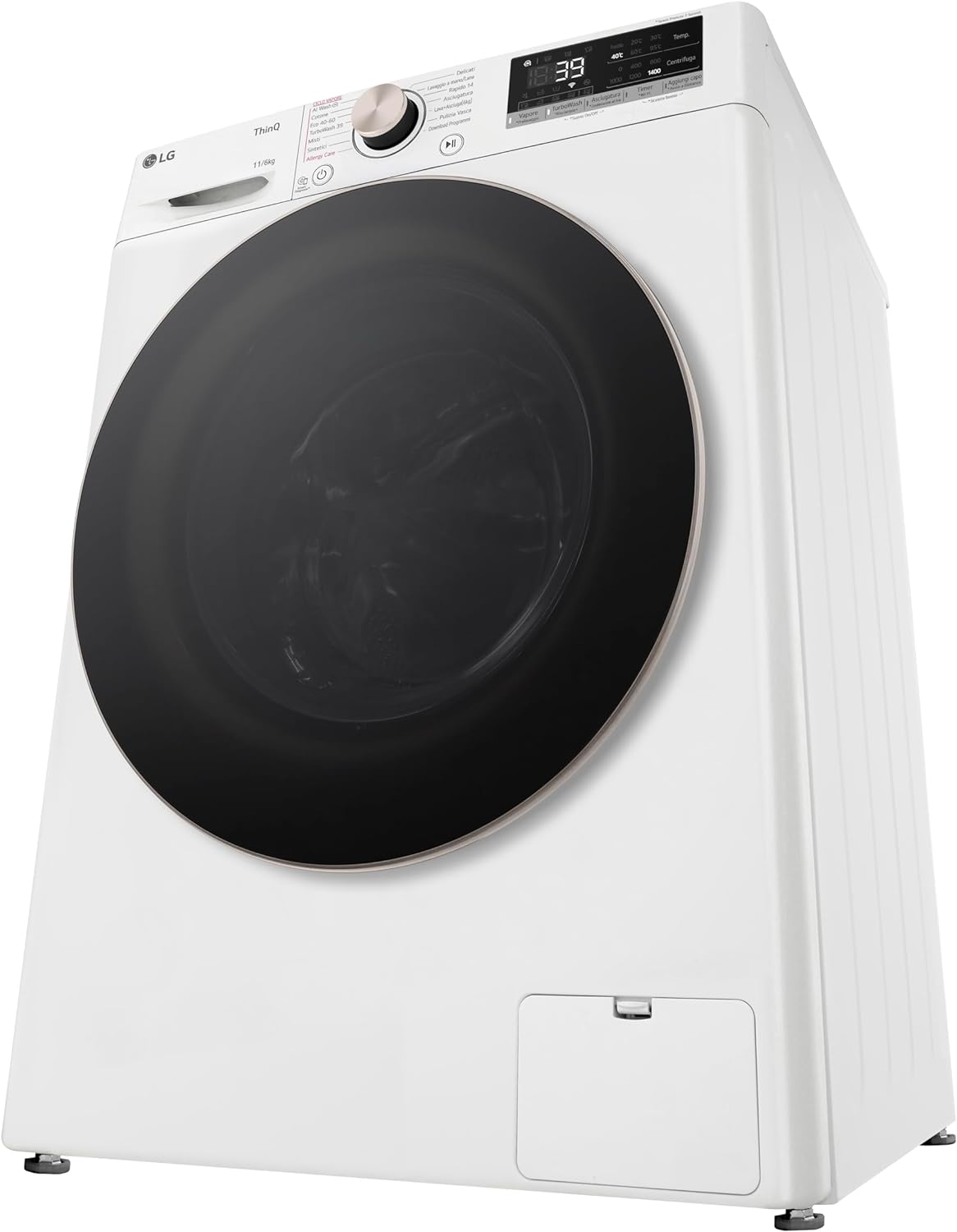 Lg D4R7011TSWG Lavasc.c/f 1400g L.11kg-asc.6kg Ce.d Vap Wifi Aidd