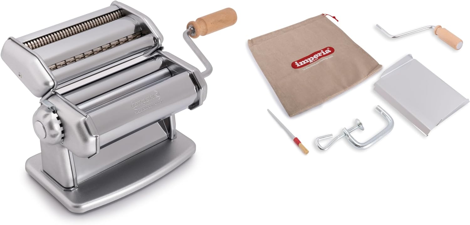 Imperia 4110 Sfogliatrice Ipasta T.2/6.5 Mm Argento Classica