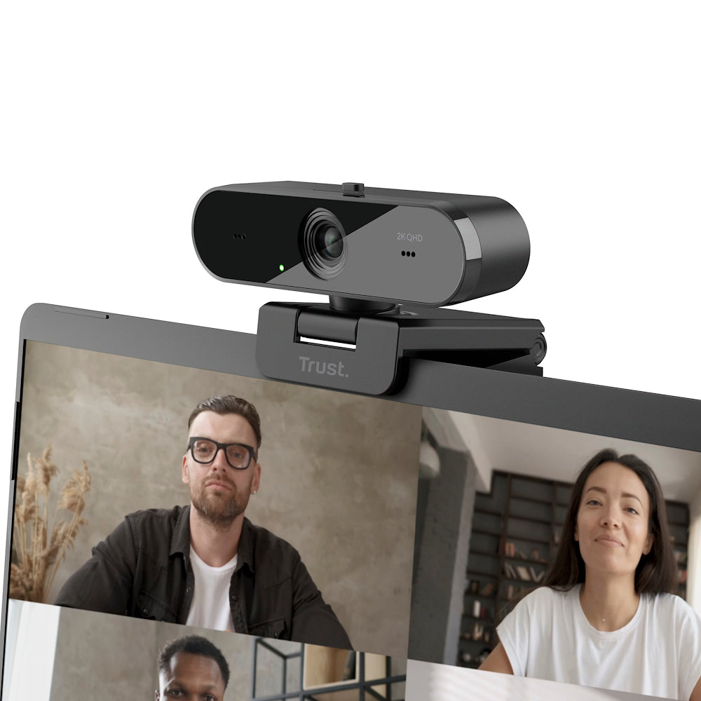 Trust 24732 Web Cam 2k Qhd 30fps Mic. Usb Taxon Nero