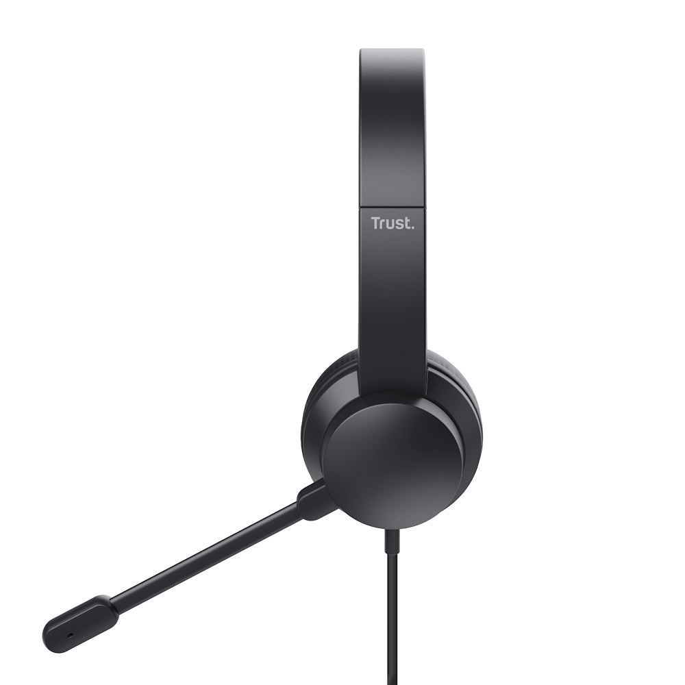 Trust 25088 Cuffia Pc C/mic. Usb Pc Ayda Nero
