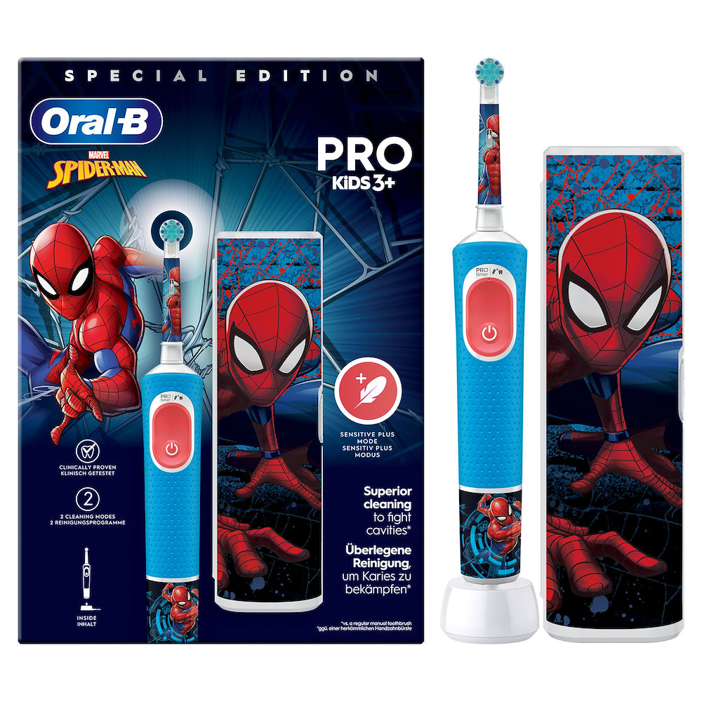 Oral-b VITALITYPROSPIDERMAN Spazz.el. 1test+cust. Kids Spider-man Special Ed.
