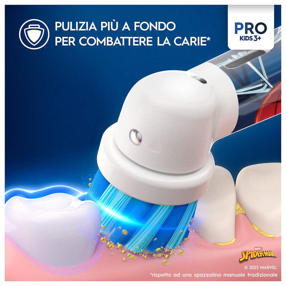 Oral-b VITALITYPROSPIDERMAN Spazz.el. 1test+cust. Kids Spider-man Special Ed.