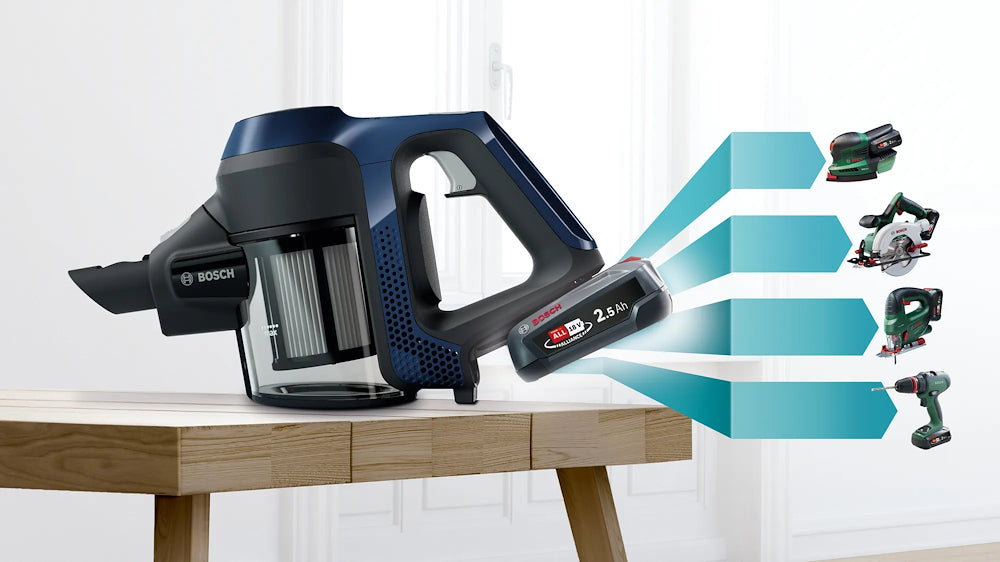 Bosch BCS611P4A Scopa Ric. S/sacco 0.3lt 18v Unlimited Blu