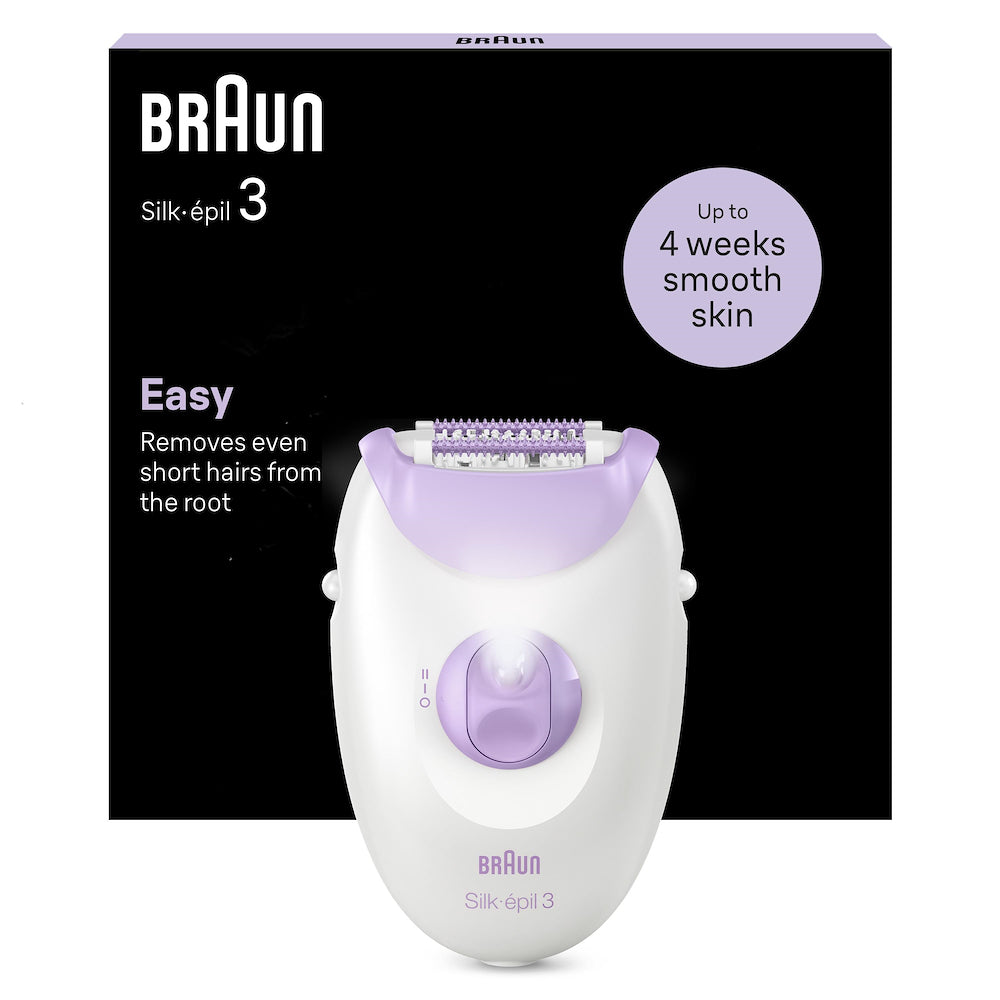 Braun SE3000 Epilatore 20pinze 2vel. Bianco/viola