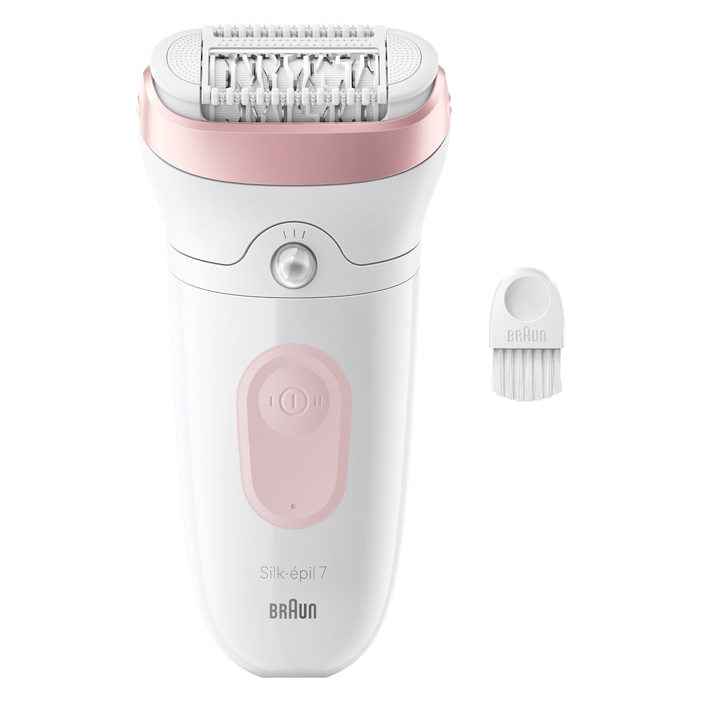 Braun SE7000 Epilatore Wet&dry 40pinze Bianco/rosa