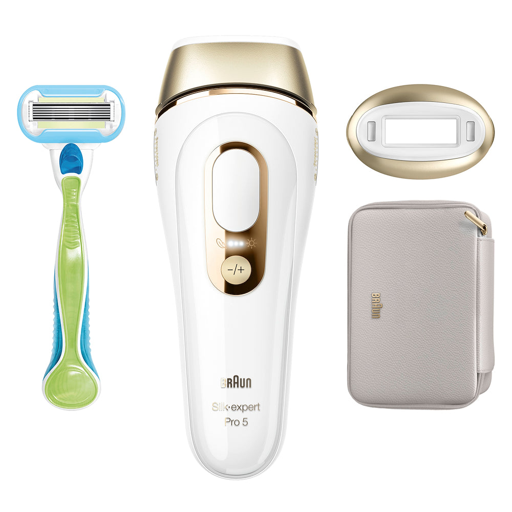 Braun PL5052 Epilatore Luce Pulsata 400000flash C/rasoio+custod