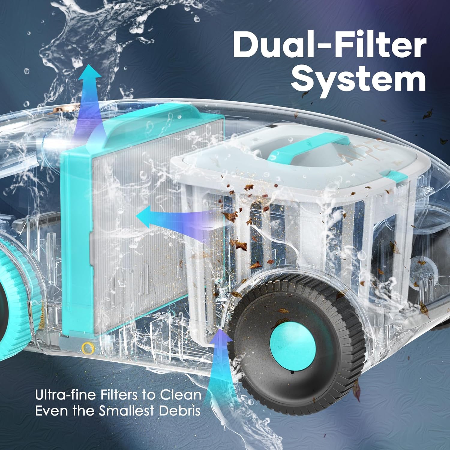 Aiper SCUBAE1 Robot Pulisci Piscina 10.8vdc 100mq Aut.100min