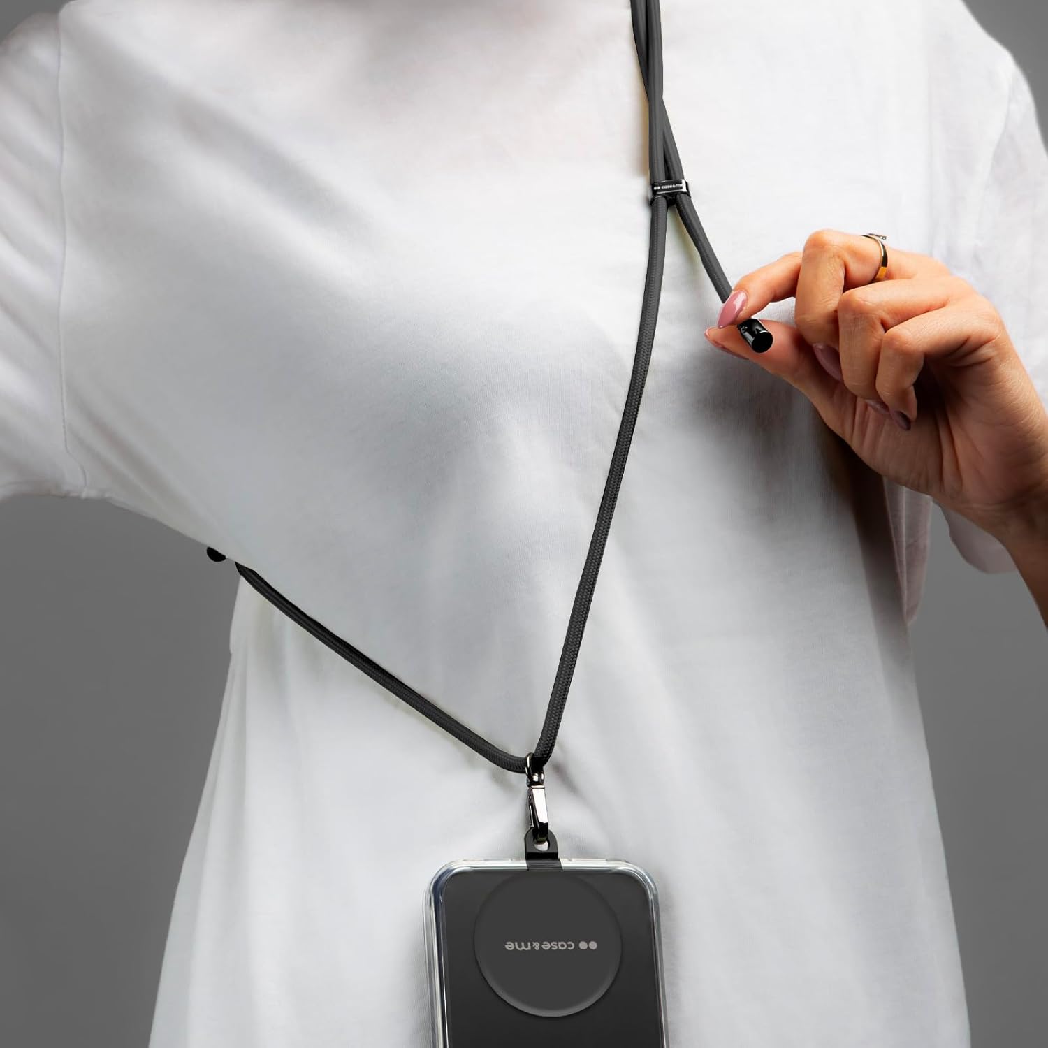 Case&me CMUNILACEK Universal Necklace Black