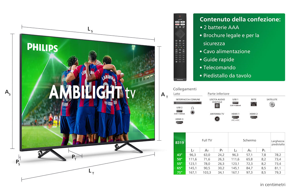 Philips 55PUS8319 Tv Led 55
