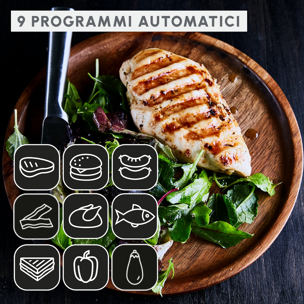 Moulinex GI727810 Bistecchiera 2000w Optigrill+ Xl Black