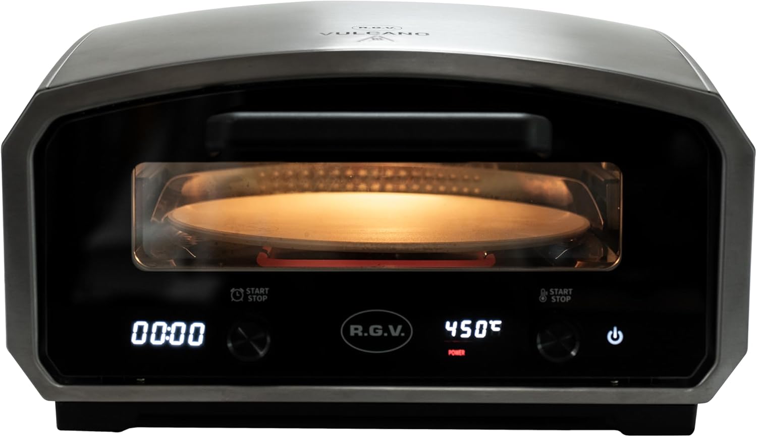 Rgv VULCANO Fornetto El. Pizza 2100w Max450c Disp.led Inox
