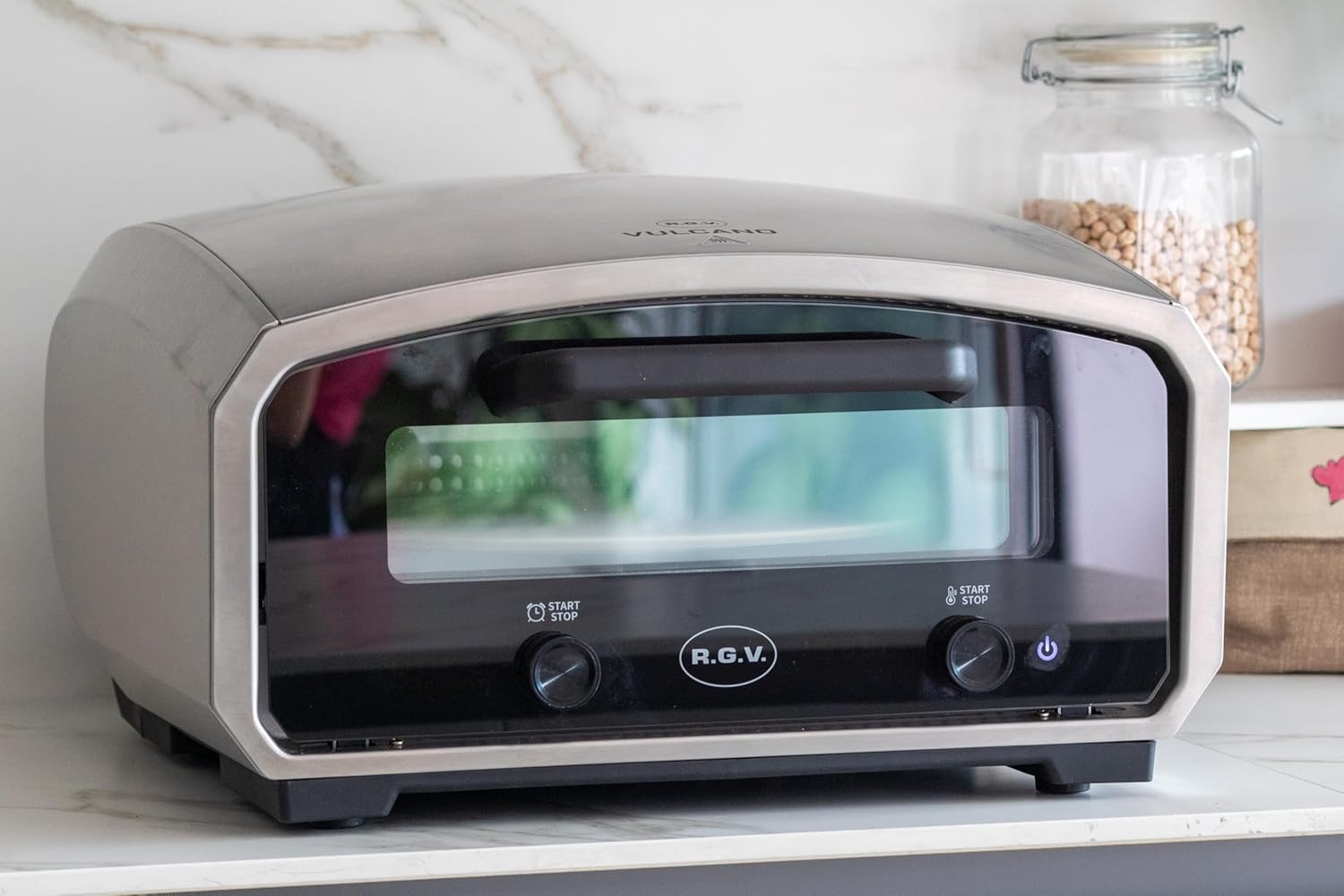 Rgv VULCANO Fornetto El. Pizza 2100w Max450c Disp.led Inox