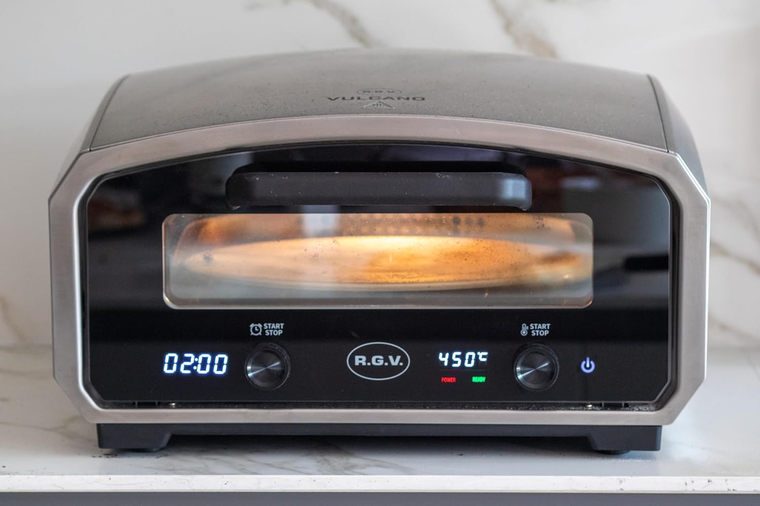 Rgv VULCANO Fornetto El. Pizza 2100w Max450c Disp.led Inox