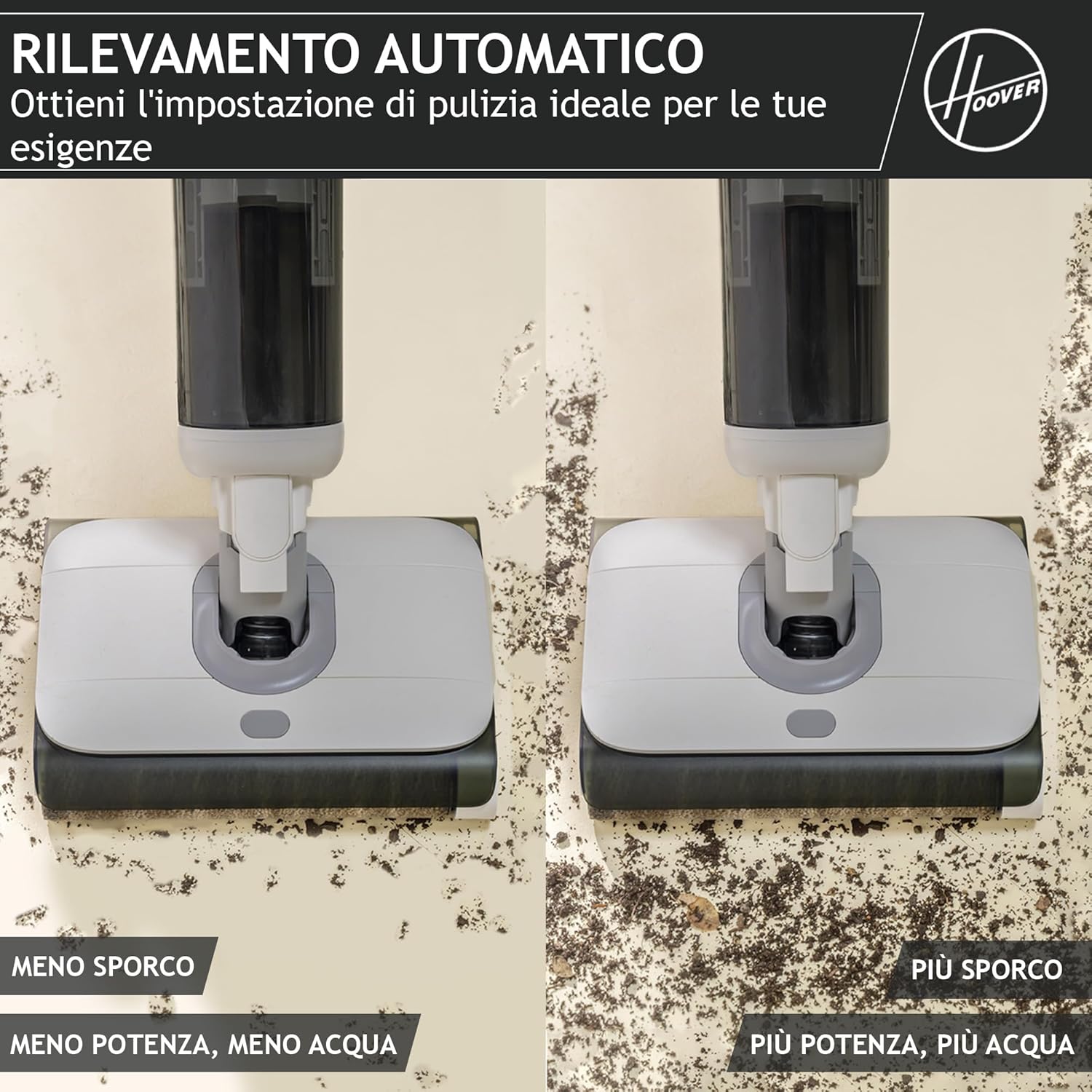 Hoover HW500 Lava/aspira Ric. 220w 2rulli 3prog. White/grey