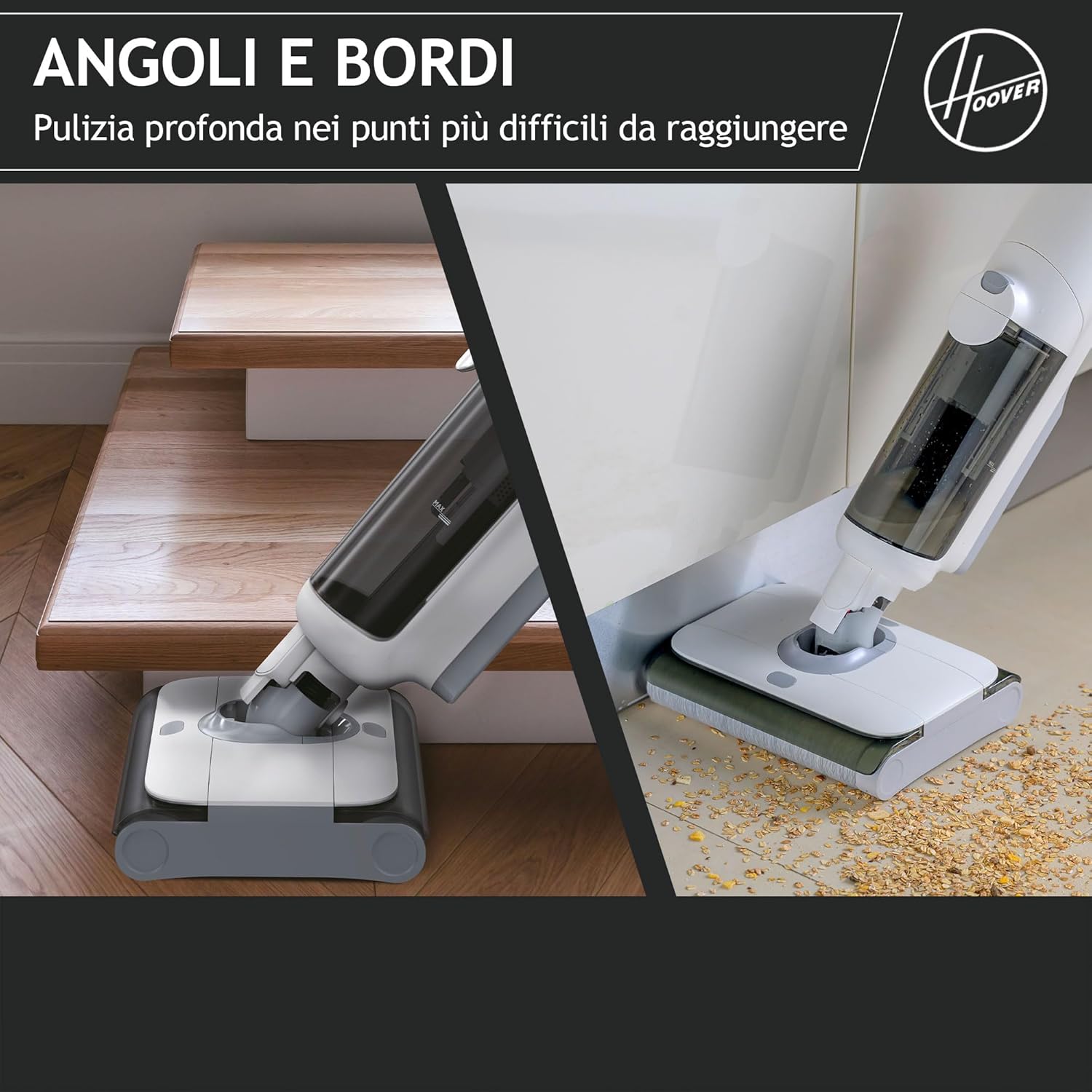 Hoover HW500 Lava/aspira Ric. 220w 2rulli 3prog. White/grey