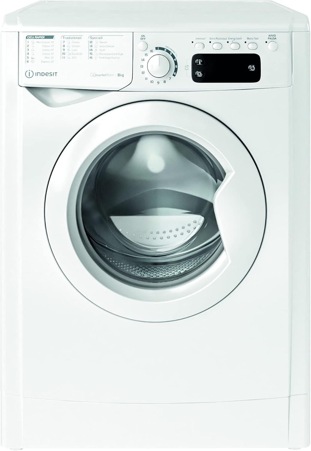 Indesit EWE81284WIT Lav.c/front 8kg 1200giri Ce.c 16prog.inverter