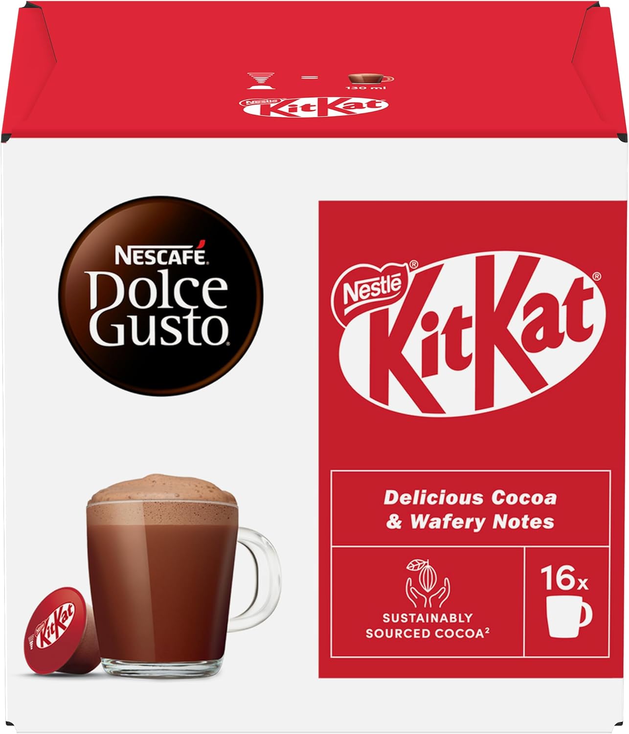 Nescafe 12581037 Capsule Caffe Dolce Gusto Kitkat 16pz