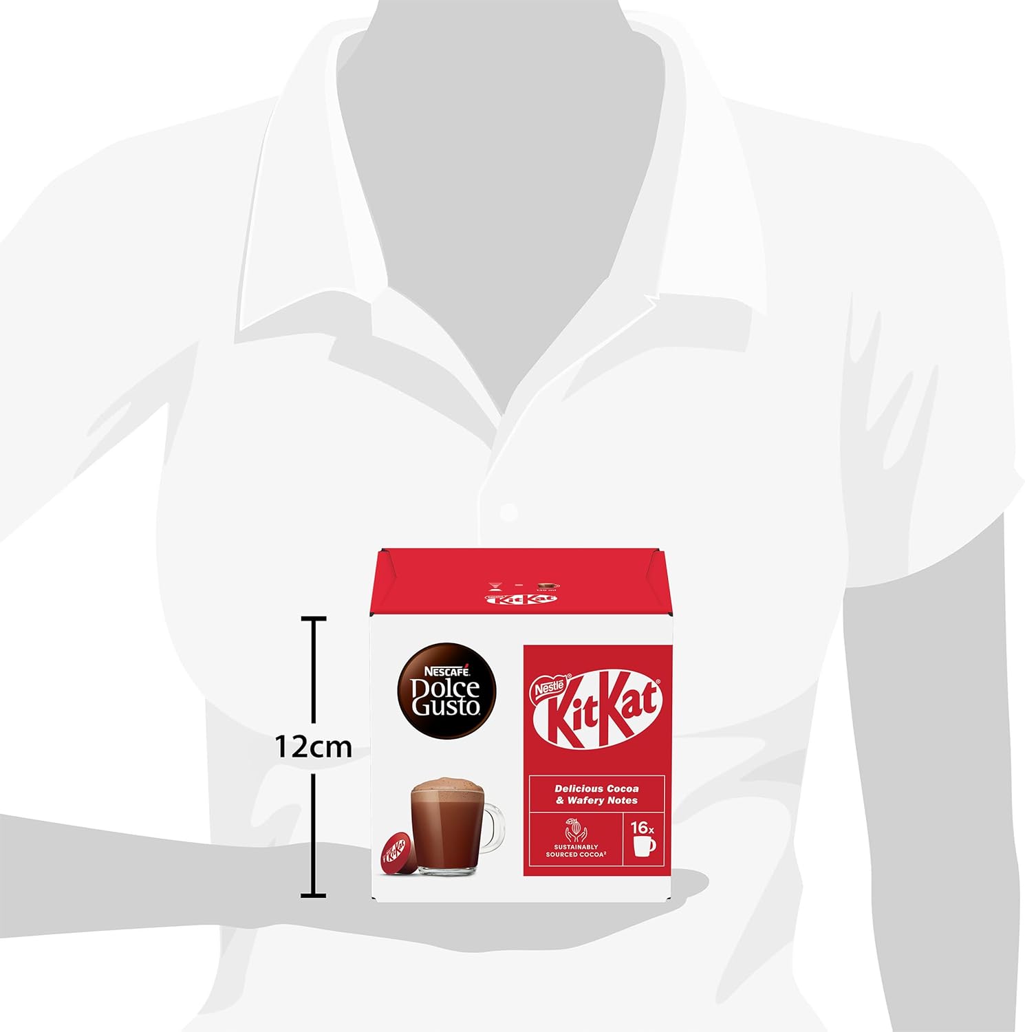 Nescafe 12581037 Capsule Caffe Dolce Gusto Kitkat 16pz