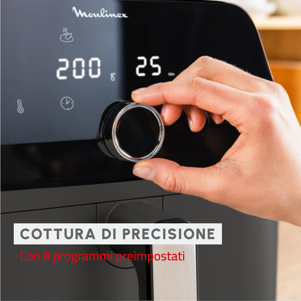 Moulinex EZ855H Friggitrice Ad Aria 1700-2020w 7.5lt Easy Fry Mega