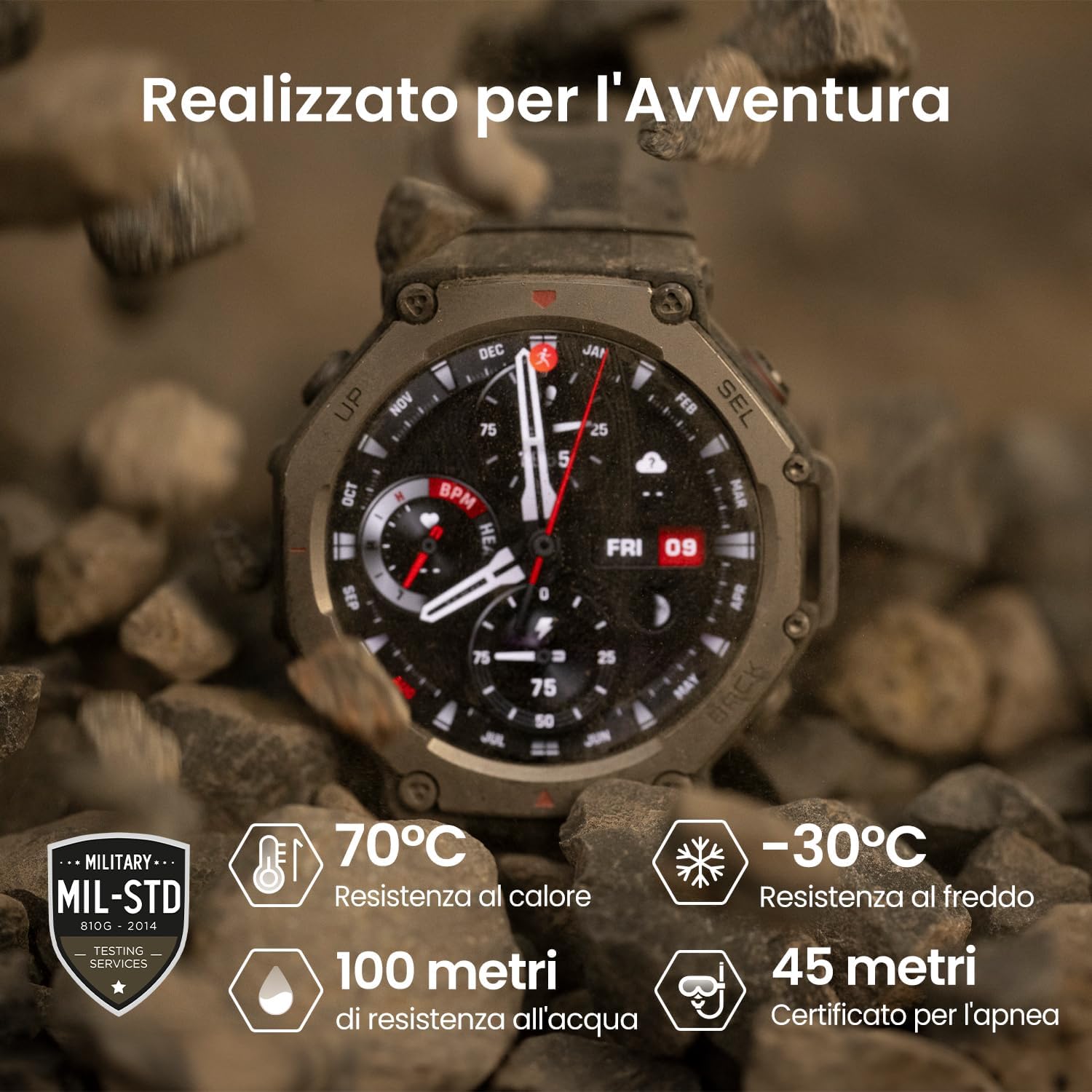 Amazfit TREX3ONYXBLACK Smart Watch 1.5