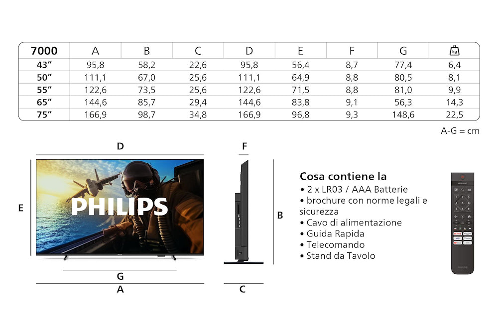 Philips 43PUS7000 Tv Led 43