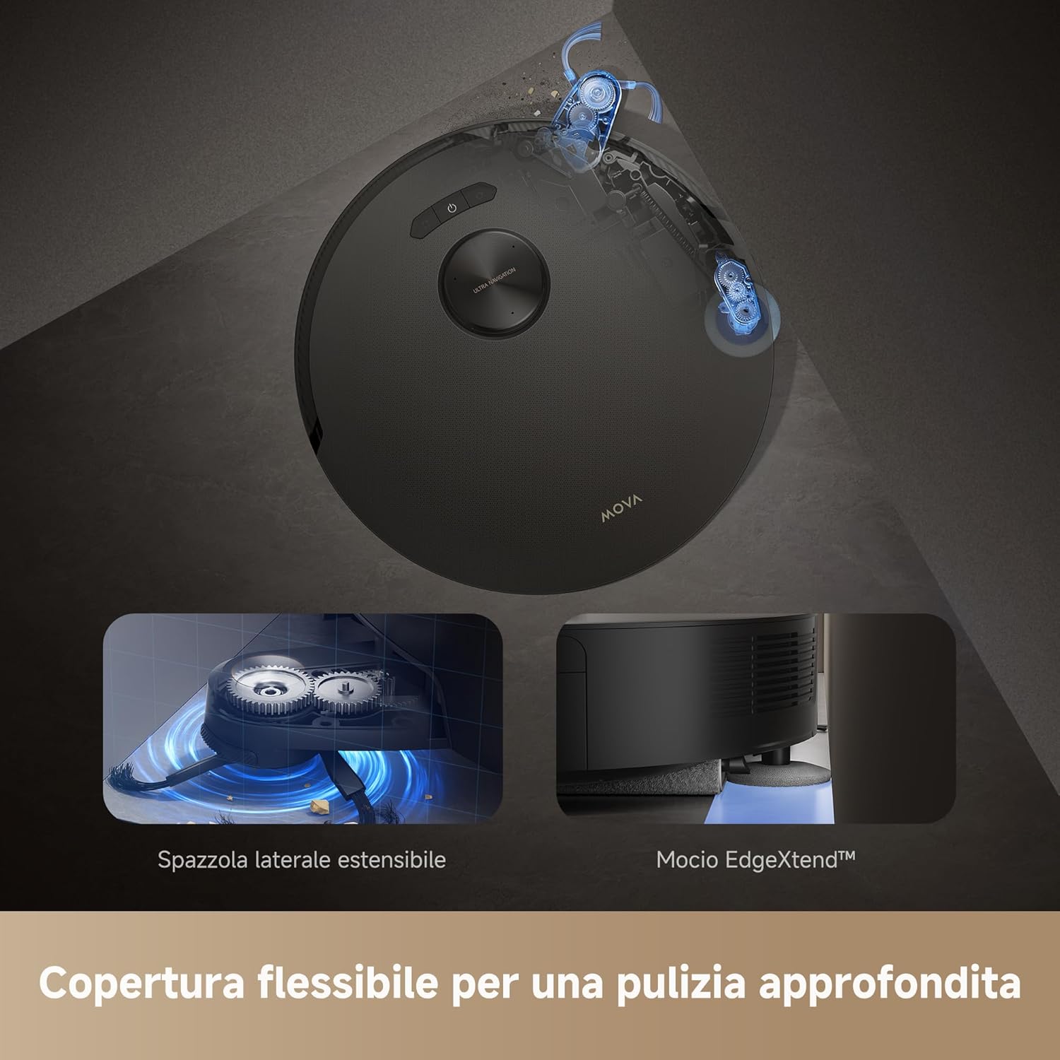 Mova Z50ULTRA Robot Lava/aspir.4.5/0.3lt C/base Svuotamento