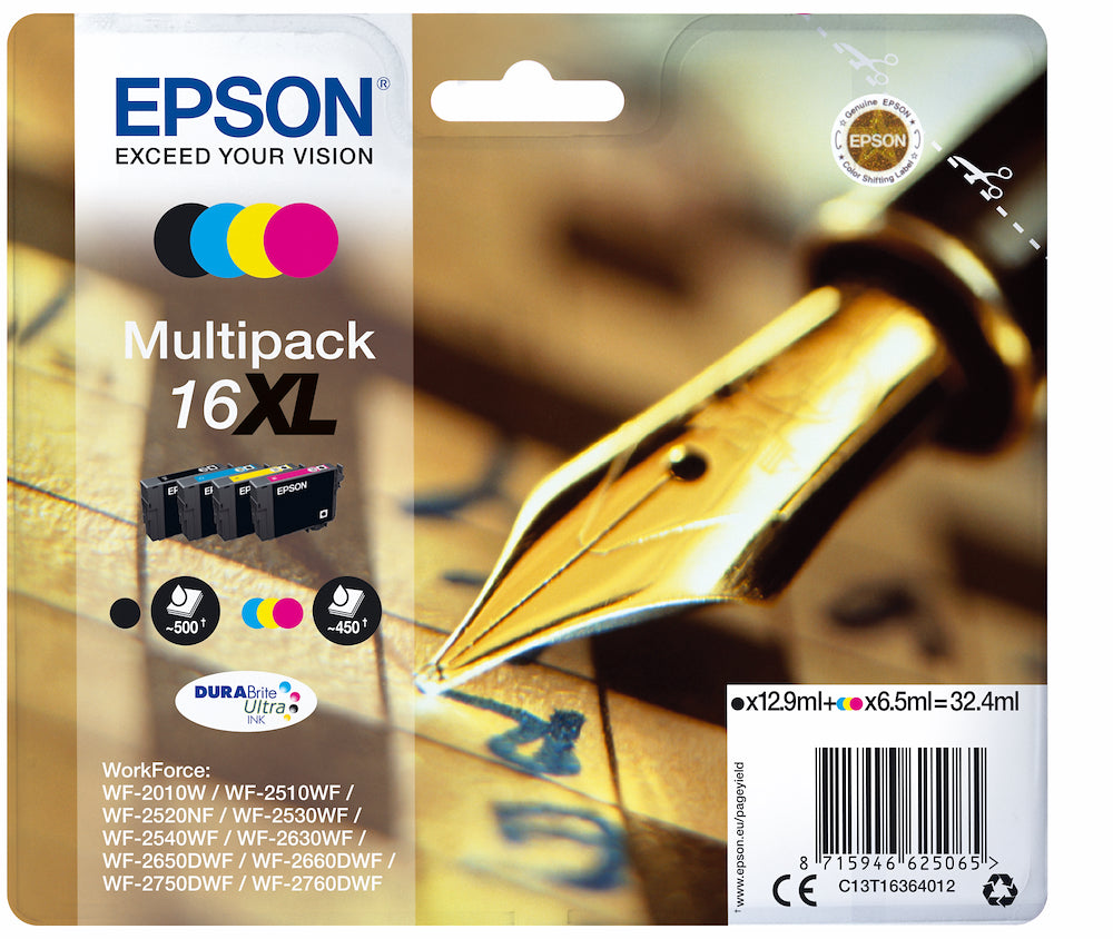 Epson C13T16364022 Cart.ink-jet Multipack 16xl Penna E Cruciver.t1636