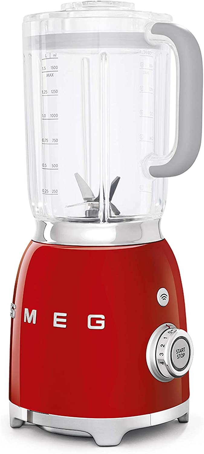 Smeg BLF01RDEU - Frullatore, 800W, 1.5LT, 4 VelocitÃ , 3 Programmi, Rosso