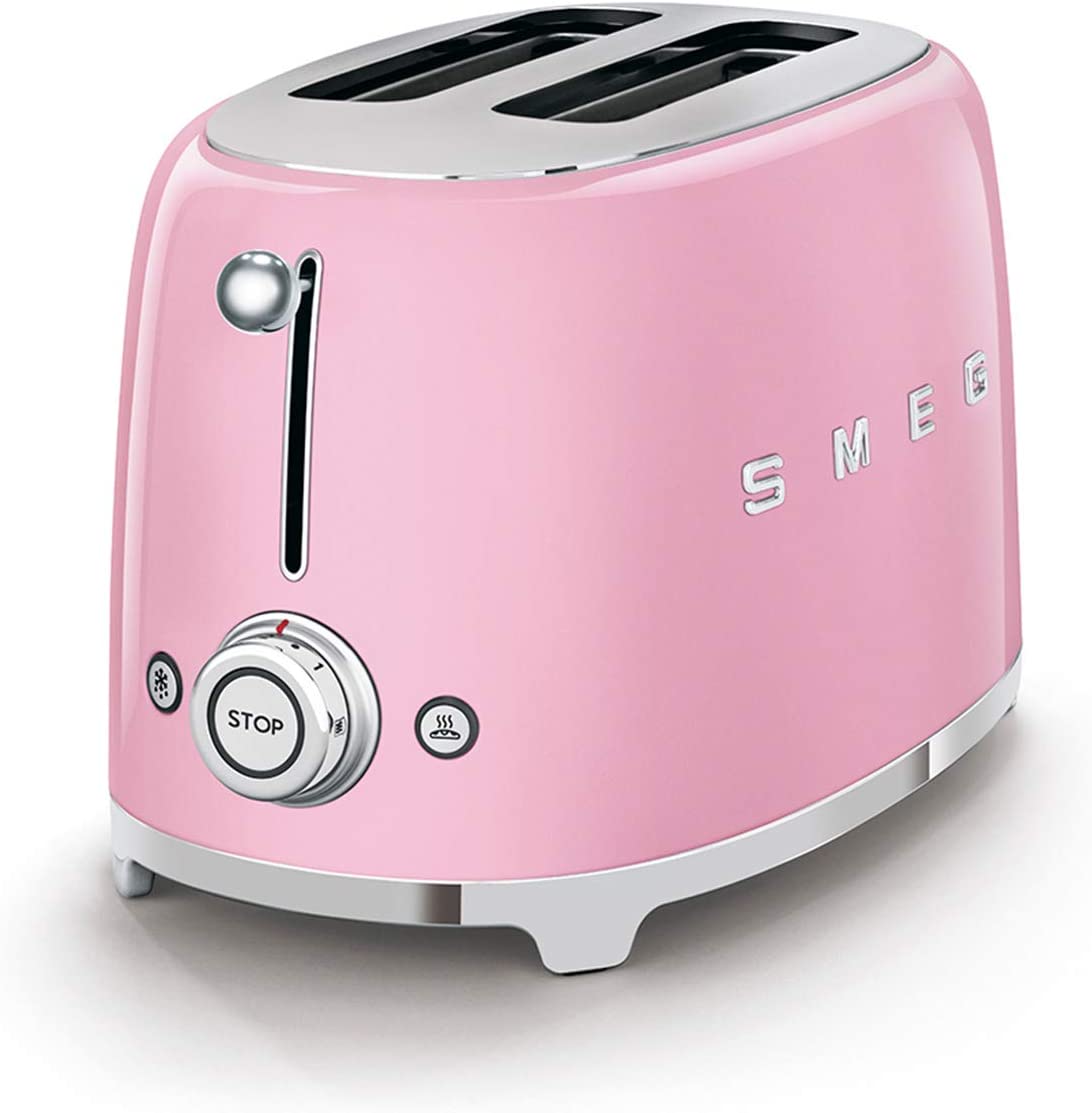 Smeg TSF01PKEU Tostapane 950W 2 Scomparti Anni 50 Rosa